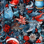 Midnight Yuletide Pattern 9 Minky Fabric