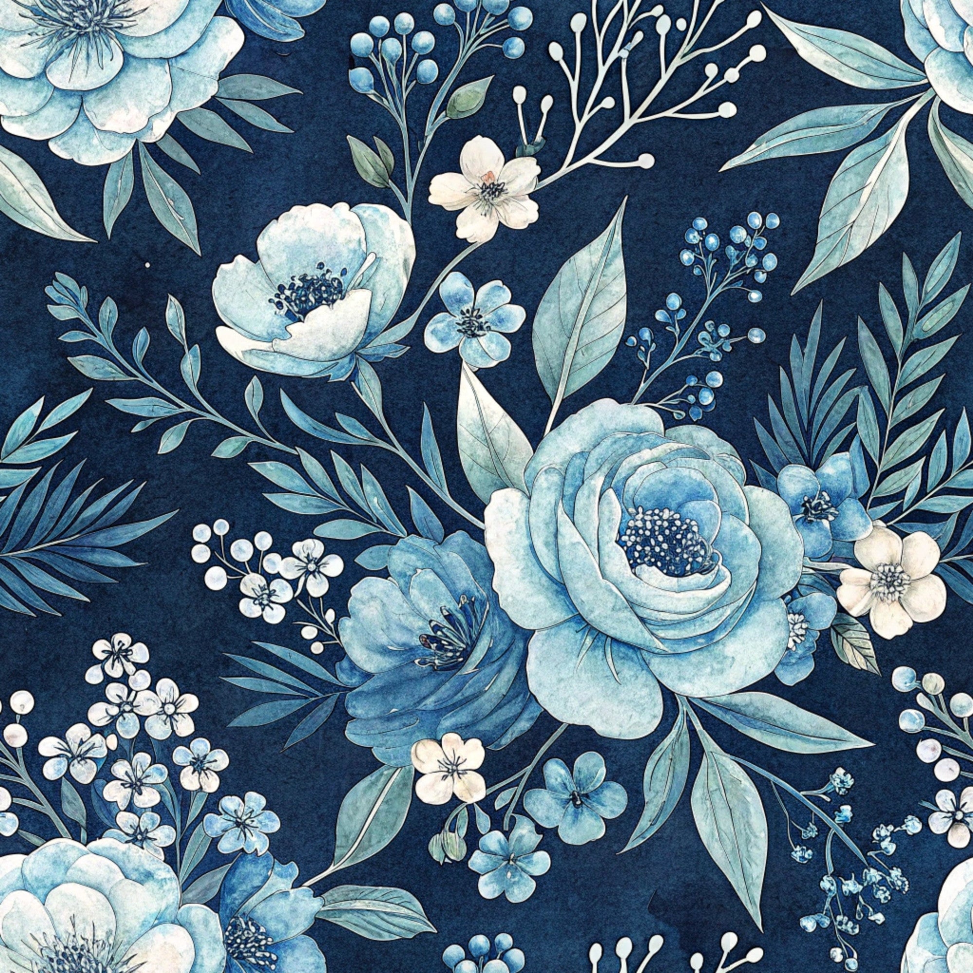 Harbor Blossoms Pattern 14 Minky Fabric