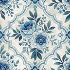 Harbor Blossoms Pattern 26 Minky Fabric