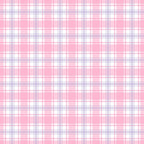 A pink and white plaid pattern with intersecting lines, forming squares and rectangles.