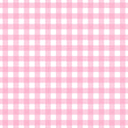 Pink and white gingham checkered pattern with evenly spaced squares.