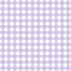 A seamless pattern with lavender and white checkered squares in a gingham design.