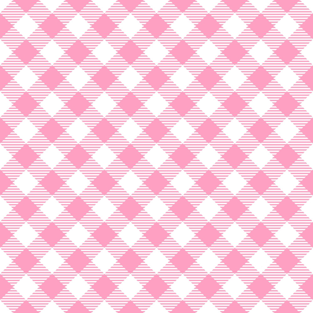 A pink and white checkered pattern with diagonal lines, resembling a gingham design.