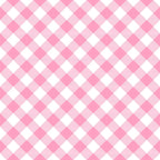 A pink and white checkered pattern with diagonal lines, resembling a gingham design.