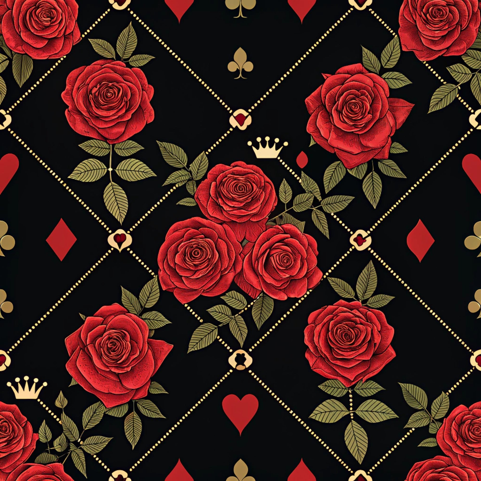 Gilded Valentine Pattern 1 Minky Fabric