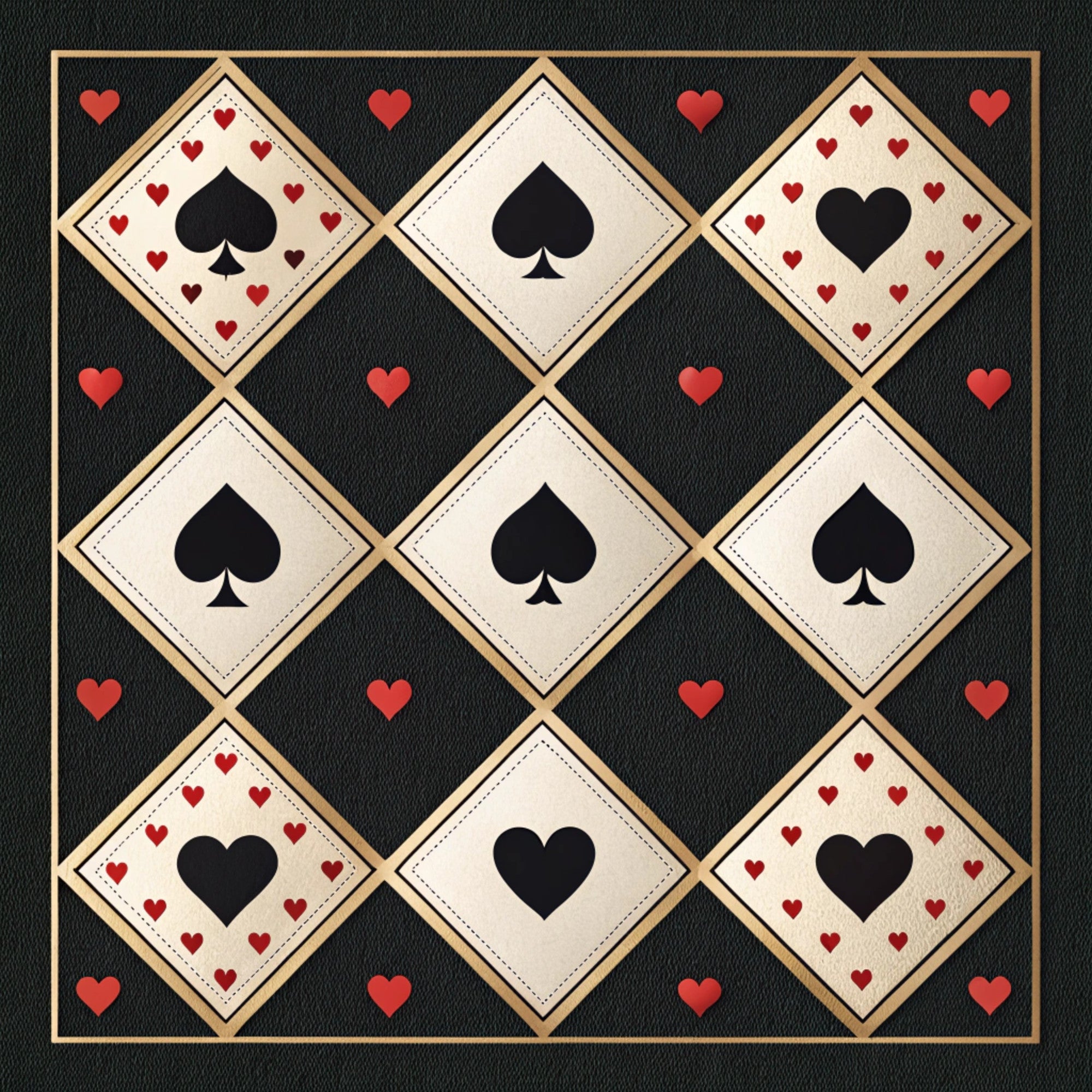 Gilded Valentine Pattern 16 Minky Fabric