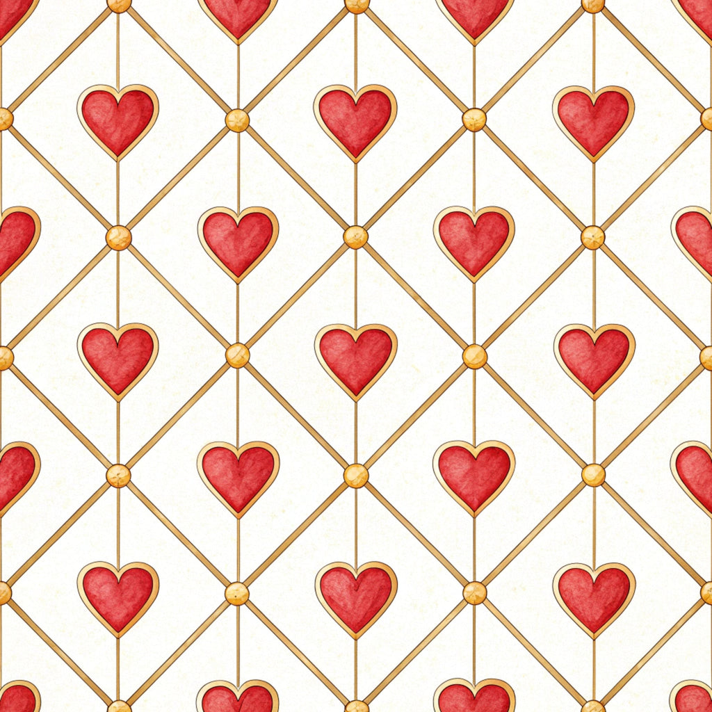 Gilded Valentine Pattern 7 Minky Fabric
