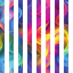 vibrant rainbow, flowing smoke, abstract swirls, blue hues, pink tones, purple shades, yellow accents, orange gradients, green highlights, vertical stripes, fluid motion, contemporary art, digital design,, fabric panel, colorful waves, gradient transitions, modern abstract, bright colors, flowing patterns