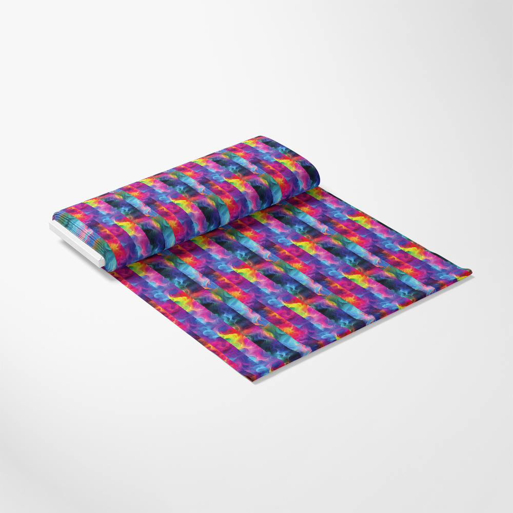 Rainbow Smoke Pattern 23 Quilting Cotton Fabric