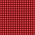 Red and black geometric pattern with repeating symmetrical shapes creating a star-like appearance across the image.