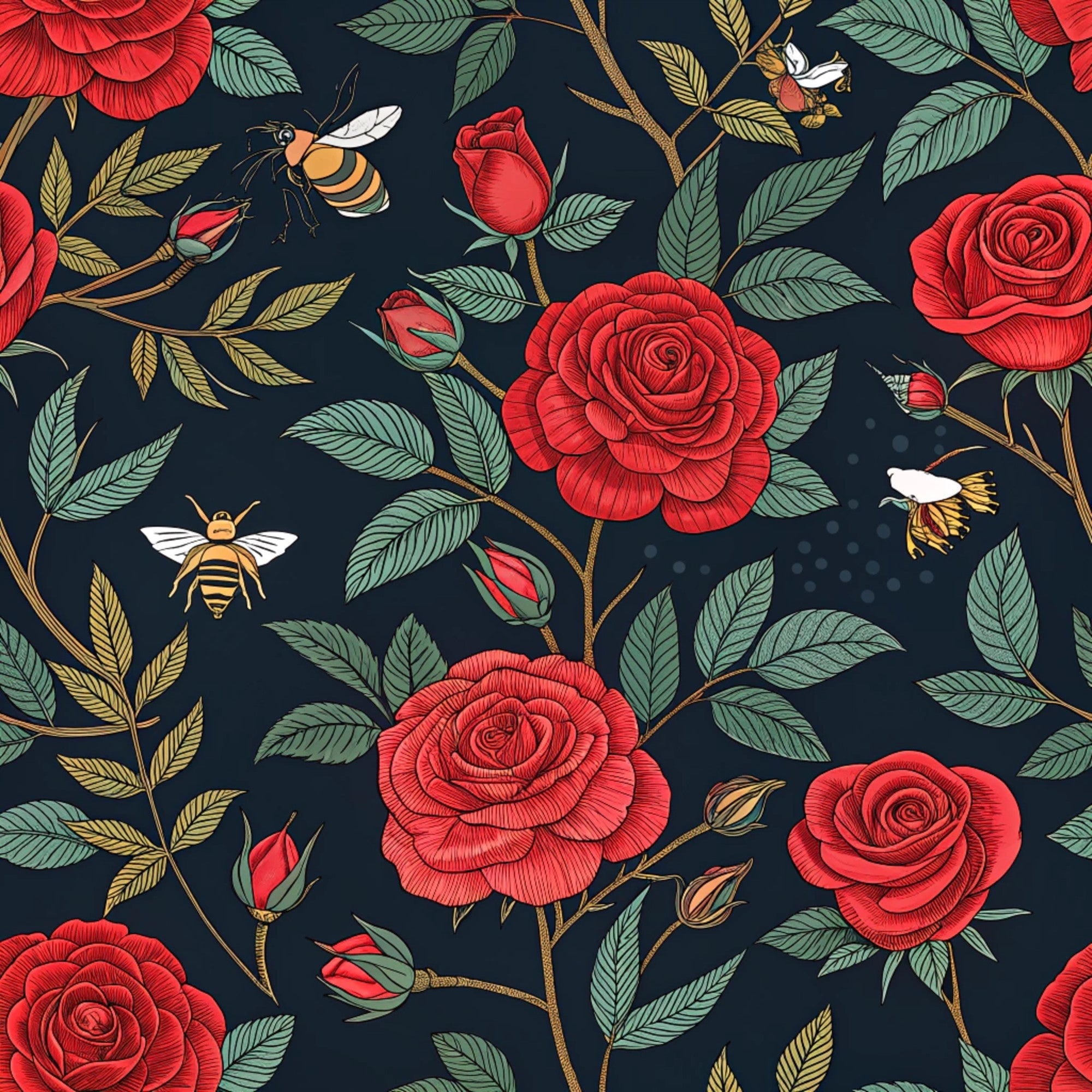 Scarlet Hive Pattern 17 Minky Fabric