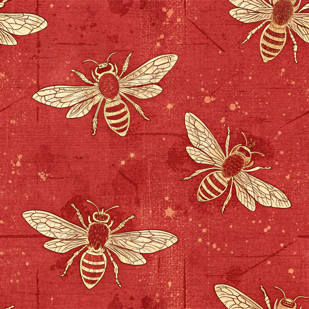 Scarlet Hive Pattern 9 Minky Fabric