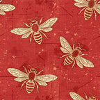Scarlet Hive Pattern 9 Minky Fabric