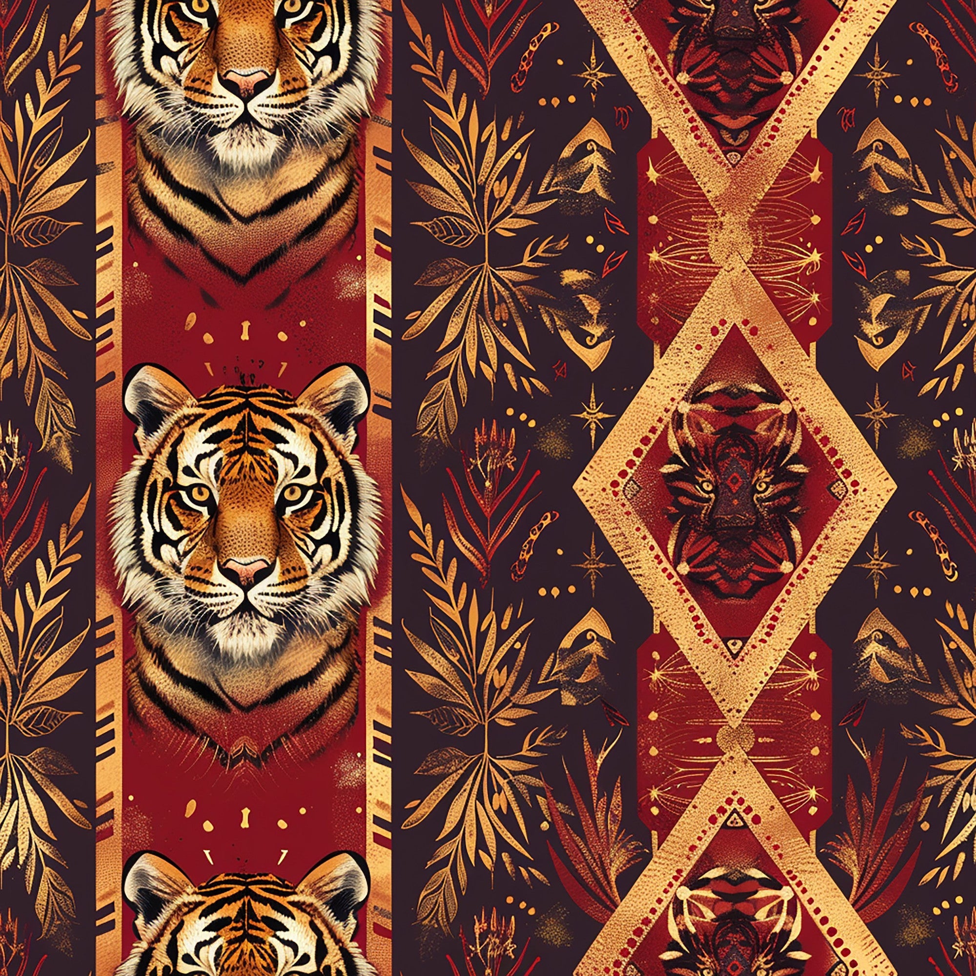 Bengal Tapestry Pattern 6 Minky Fabric
