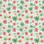 red, green, watercolor, snowflakes, christmas pattern,, fabric panel, winter motifs, scattered design, holiday fabric, festive colors, geometric snowflakes, repeating pattern, seasonal fabric, craft fabric, sewing material, winter wonderland, holiday quilting, christmas crafting, decorative snowflakes