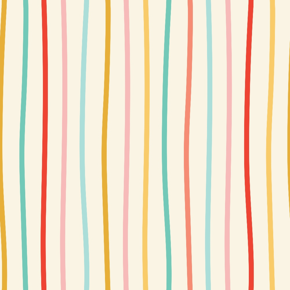 retro stripes, vertical stripes, mustard yellow, coral pink, mint green, light pink, cream background, mid-century modern, geometric pattern,, fabric panel, christmas colors, holiday fabric, striped design, pastel tones, cotton fabric, festive stripes, vintage style, cheerful colors