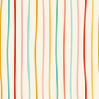retro stripes, vertical stripes, mustard yellow, coral pink, mint green, light pink, cream background, mid-century modern, geometric pattern,, fabric panel, christmas colors, holiday fabric, striped design, pastel tones, cotton fabric, festive stripes, vintage style, cheerful colors