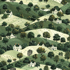 Countryside Cottages Pattern 11 Minky Fabric