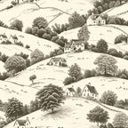 Countryside Cottages Pattern 12 Minky Fabric