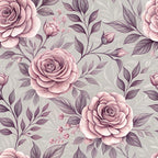 Dusty Rose Garden Pattern 5 Minky Fabric