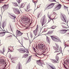 Dusty Rose Garden Pattern 6 Minky Fabric