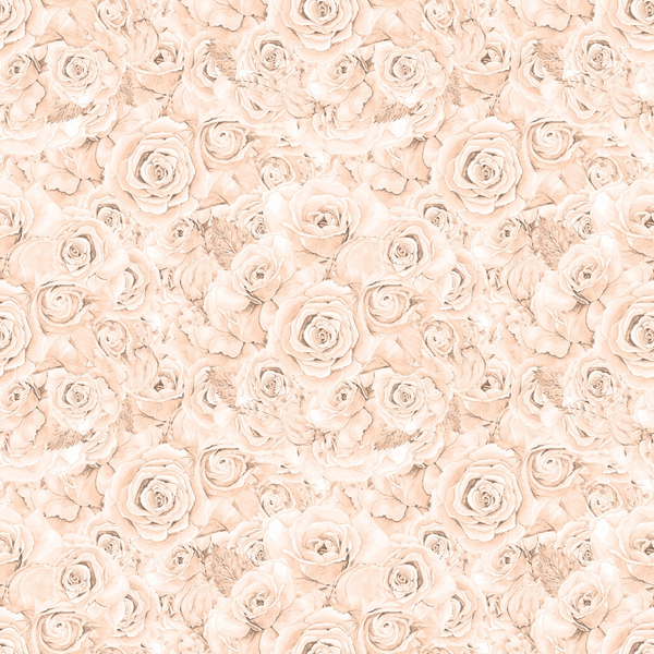 A seamless pattern of beige roses with detailed petals, creating a dense floral design.