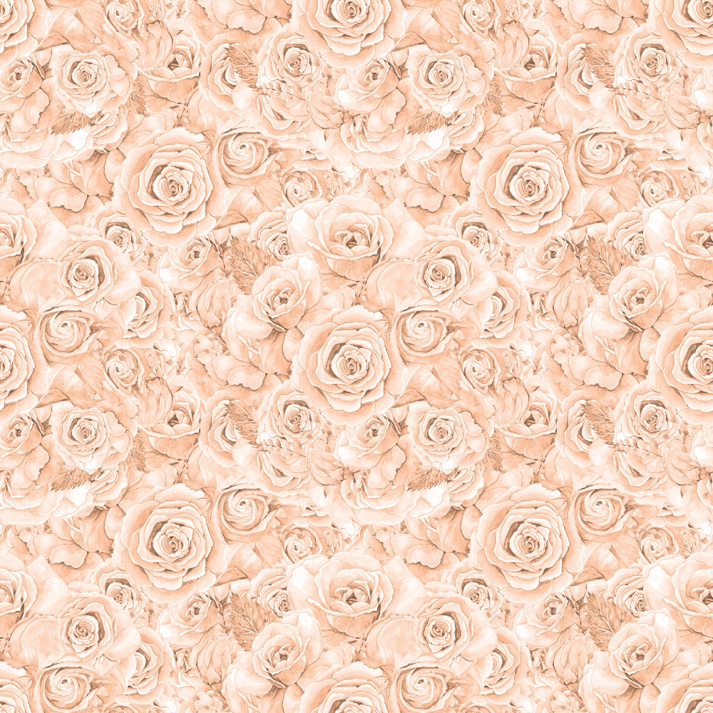 A seamless pattern of beige roses with detailed petals, creating a floral texture background.