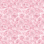 A seamless pattern of pink roses in full bloom, densely packed to cover the entire image.