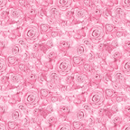 Seamless pattern of pink roses filling the entire image, arranged closely together, creating a dense floral texture.