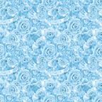 Pattern of light blue roses arranged densely across the image, creating a seamless floral background.