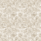 A seamless pattern of beige roses, intricately arranged and densely packed, creating a floral texture.