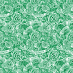 Green roses in a seamless, repeating pattern.