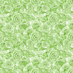 Pattern of light green roses in full bloom, densely arranged on a seamless background.