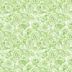 Pattern of pale green roses closely packed together, creating a floral texture.