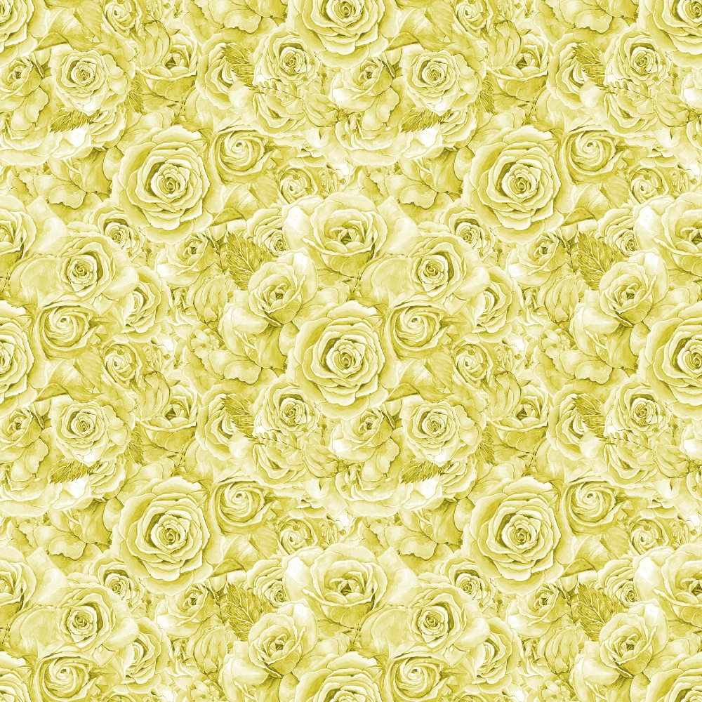 Pattern of closely packed, yellow roses in full bloom, forming a repetitive floral background.