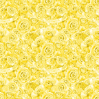Pattern of yellow roses repeated across the image, creating a dense floral background.