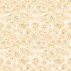 Pattern of cream-colored roses densely packed, creating a floral background.