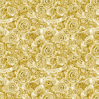A seamless pattern of densely packed yellow roses with detailed petals, forming a floral texture.