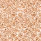 Pattern of sepia-toned roses densely arranged, creating a floral backdrop.