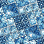 Sapphire Gleam Pattern 14 Minky Fabric