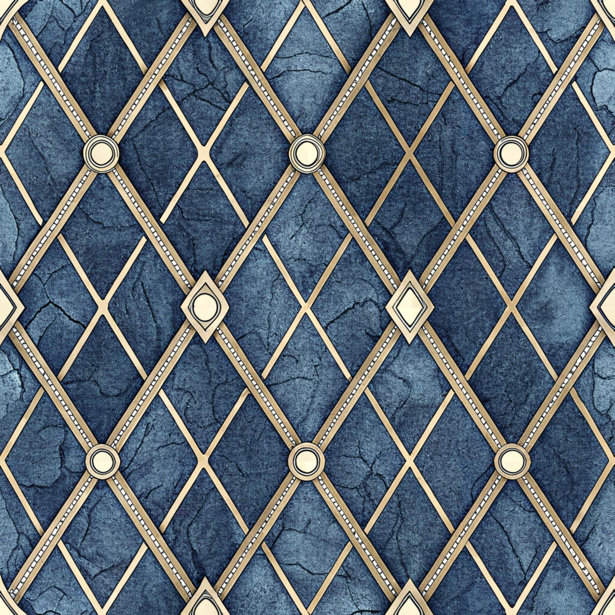 Sapphire Gleam Pattern 19 Minky Fabric