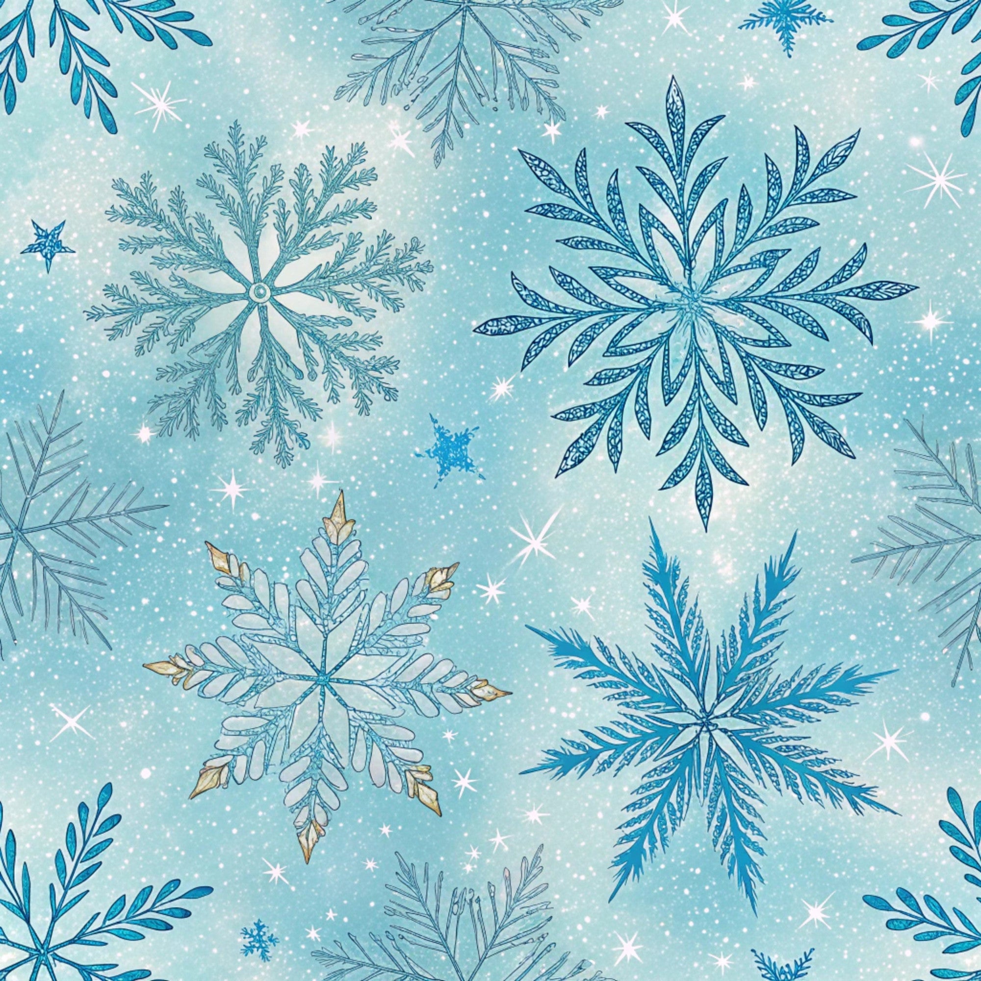 Sapphire Gleam Pattern 2 Minky Fabric