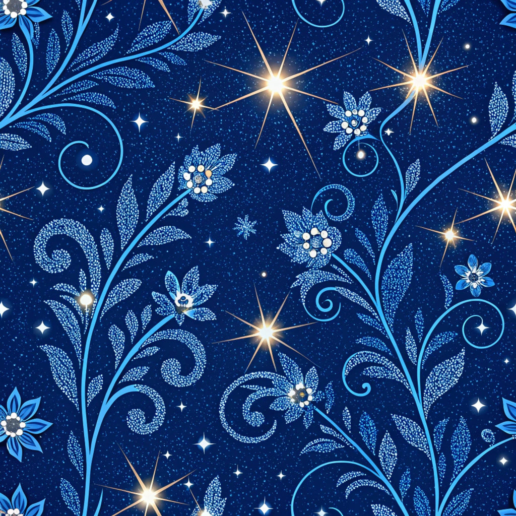 Sapphire Gleam Pattern 20 Minky Fabric