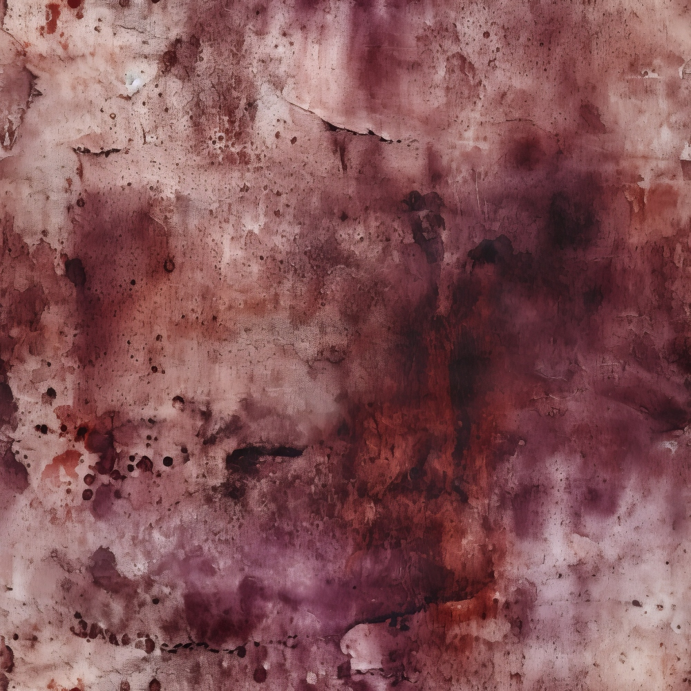 Abstract maroon and pink watercolor texture with irregular patterns and splotches, creating a mottled, cloud-like appearance.