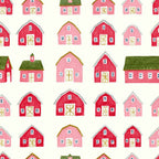 Rustic Barns Pattern 1 Minky Fabric