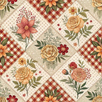 Rustic Patchwork Quilt Pattern 1 Minky Fabric