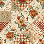 Rustic Patchwork Quilt Pattern 2 Minky Fabric