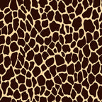 Pattern resembling giraffe spots with irregular, dark brown shapes against a tan background.