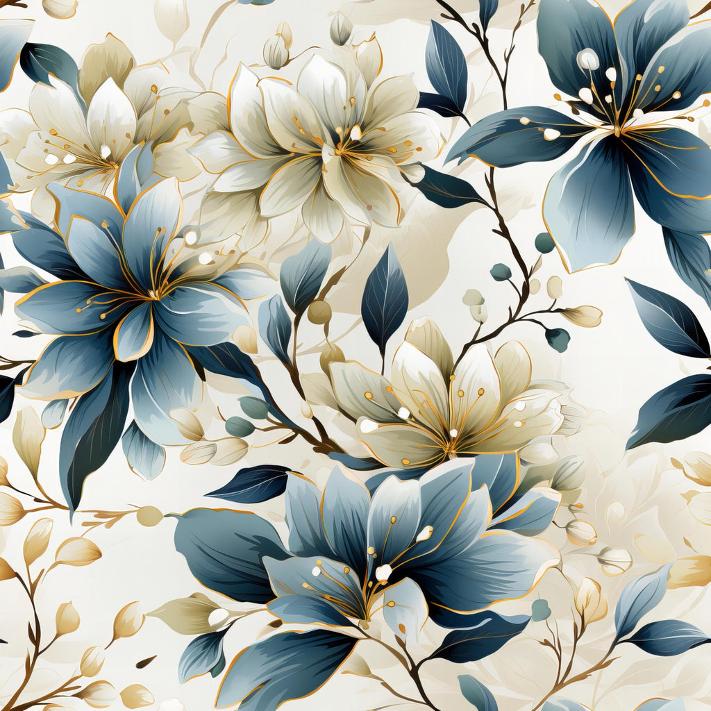 Sage Green Leaves Pattern 3 Minky Fabric