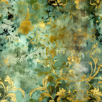 Gilded Verdigris Pattern 1 Minky Fabric